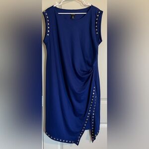 SOHO 2X Blue Dress With Gold Studs
